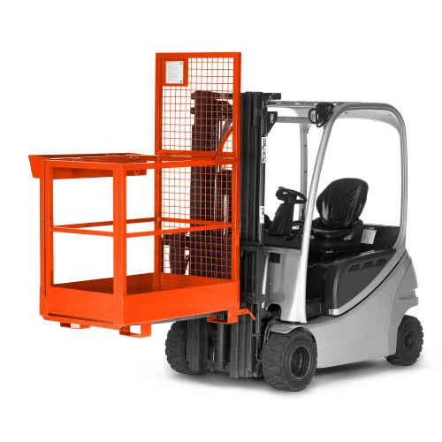 RR Industrietechnik Arbeitskorb Typ RAK-SLIM 800x800x1910mm RAL2004 Reinorange