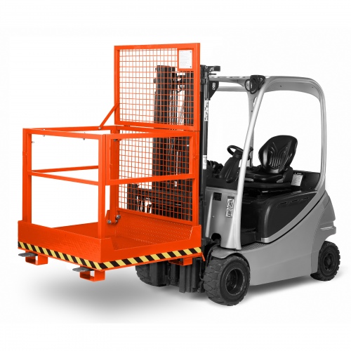R+R Industrietechnik Arbeitskorb Typ RAK-Compact 1200x1080x1910mm RAL2004 Reinorange