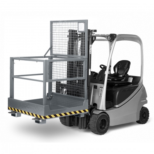 R+R Industrietechnik Arbeitskorb Typ RAK-Compact 1200x1080x1910mm RAL 7005 Mausgrau