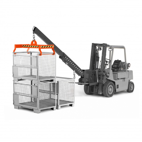 RR Industrietechnik Gitterboxtraverse Typ RGT 610x1240mm RAL 2004 Reinorange