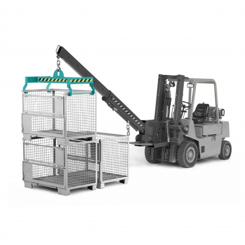 RR Industrietechnik Gitterboxtraverse Typ RGT 610x1240mm RAL 5018 Türkisblau