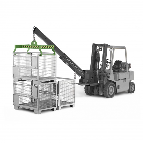 RR Industrietechnik Gitterboxtraverse Typ RGT 610x1240mm RAL 6011 Resedagrün