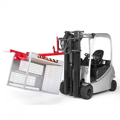 RR Industrietechnik Gitterboxwender 570x1640x450mm 450kg Tragkraft RAL 3000 Feuerrot