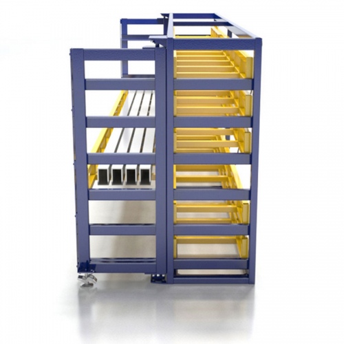 RR Industrietechnik Kassetten Schubfachregal RKS 6420x955x2200mm 6 Etagen