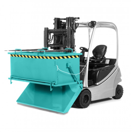 RR Industrietechnik Klappbodenbehälter Typ RKB 1650x850x845mm 750dm³ RAL 5018 Türkisblau