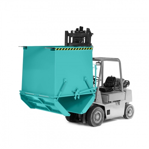 RR Industrietechnik Schwerlast- Klappbodenbehälter Typ RKC-75 750dm³ RAL 5018 Türkisblau