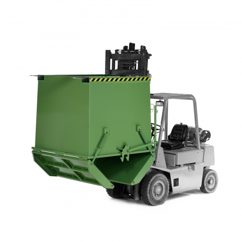 RR Industrietechnik Schwerlast- Klappbodenbehälter Typ RKC-200 2000dm³ RAL 6011 Resedagrün