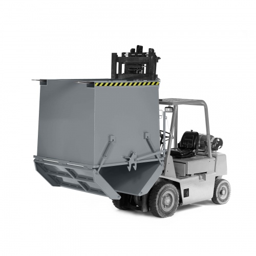 RR Industrietechnik Schwerlast- Klappbodenbehälter Typ RKC-125 1250dm³ RAL 7005 Mausgrau