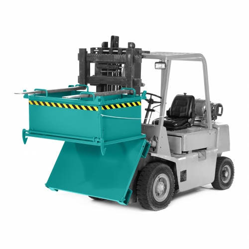 RR Industrietechnik Klappbodenbehälter Typ RBB-200 910x2600x1300mm 2000dm³ RAL 5018 Türkisblau
