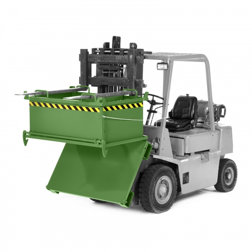 RR Industrietechnik Klappbodenbehälter Typ RBB-75 910x1370x1040mm 750dm³ RAL 6011 Resedagrün