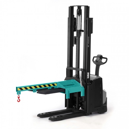 RR Industrietechnik Lastarm Typ RLA-DST bis zu 1000kg Tragkraft für Deichselstapler RAL 5018 Türkisblau