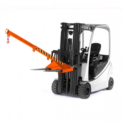 RR Industrietechnik teleskopierbarer Kranarm Typ RLH-T1 bis zu 1000kg Tragkraft RAL 2004 Reinorange