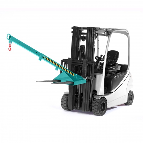 RR Industrietechnik teleskopierbarer Kranarm Typ RLH-T1 bis zu 1000kg Tragkraft RAL 5018 Türkisblau