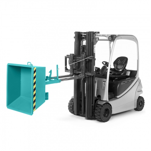 RR Industrietechnik Minikipper Typ RMI-35 1330x1075x450mm 350dm³ RAL 5018 Türkisblau
