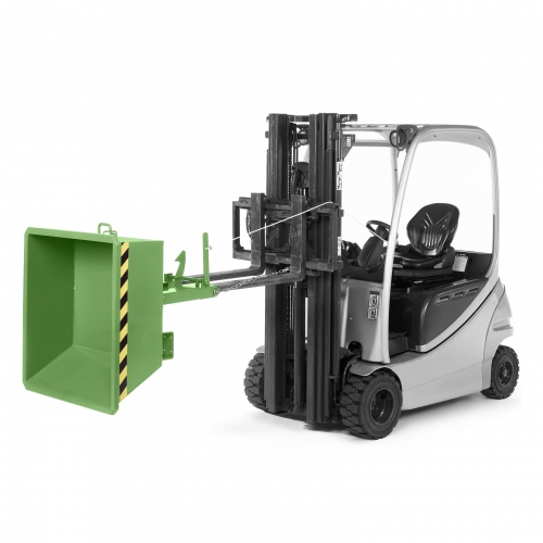 RR Industrietechnik Minikipper Typ RMI-35 1330x1075x450mm 350dm³ RAL 6011 Resedagrün