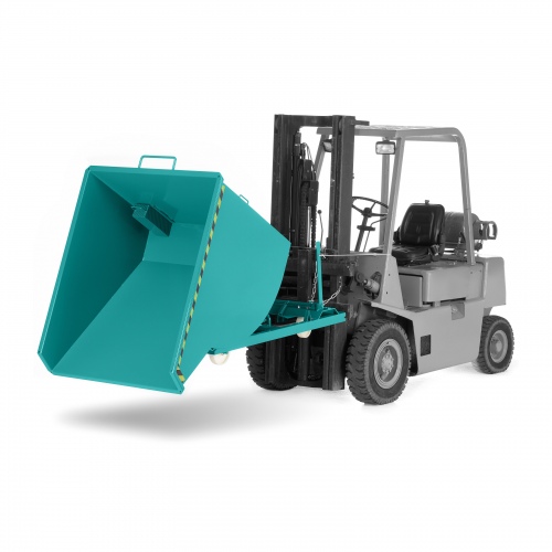 RR Industrietechnik Spänekipper Typ RSK-S-100 1580x1640x1060mm 1000dm³ RAL 5018 Türkisblau
