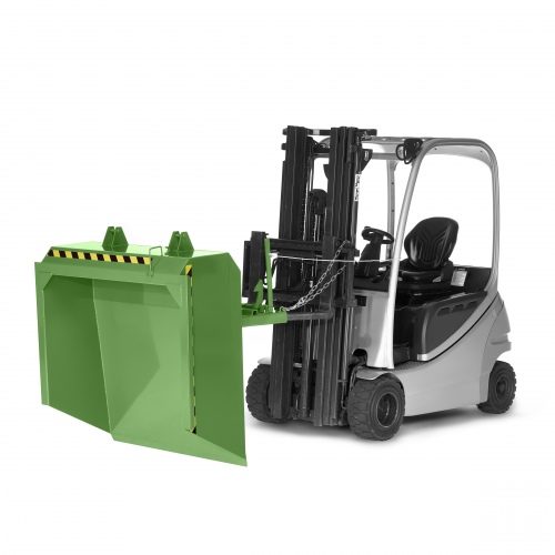 RR Industrietechnik Staplerschaufel Typ RS-100 1640x1900x550mm 1000dm³ RAL 6011 Resedagrün