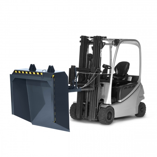 RR Industrietechnik Staplerschaufel Typ RS-100 1640x1900x550mm 1000dm³ RAL 7016 Anthrazitgrau