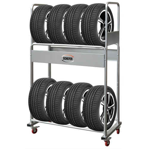 Schefer Reifenregal RR Premium aus Stahl für bis zu 12 PKW Reifen