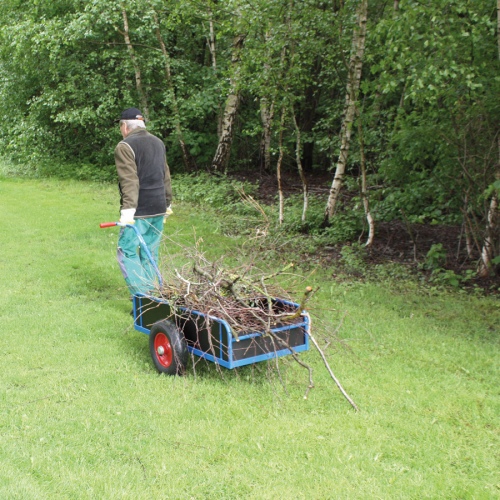 VARIOfit Handwagen mit Bordwand Luft-/Vollgummibereifung