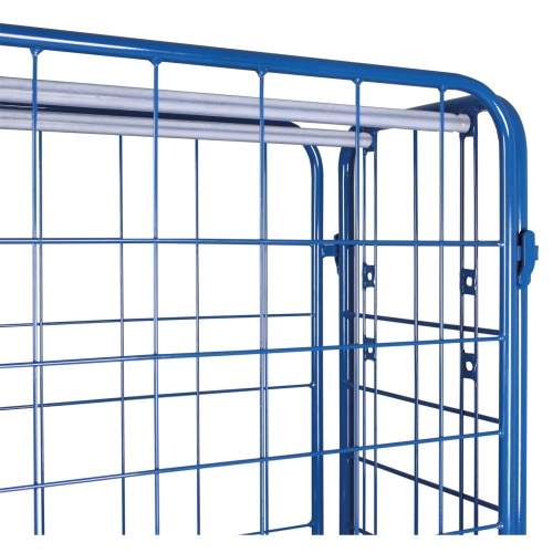 VARIOfit Paket-Vierwandwagen, hoch, vergittert Ladefläche bis 1200x800mm