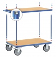 Fetra Tischwagen mit Holzwerkstoffplatten 2 Etagen-small