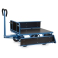 Fetra Handpritschenwagen mit Bordwänden und Polyurethanbereifung, 1140x740mm Ladefläche 450kg Tragkraft-small