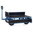 Fetra Handpritschenwagen mit Bordwänden und Polyurethanbereifung, 1540x840mm Ladefläche 750kg Tragkraft-small