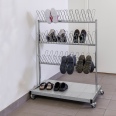 Kongamek Schuh- und Stiefeltrockenwagen 870x540x1200mm grau für 60 Schuhe-small