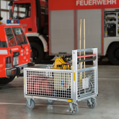 Günzburger Universal-Rollcontainer mit Gitterbox