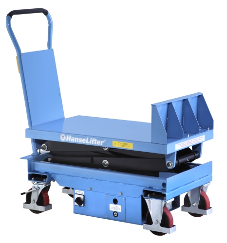 Hanselifter elektrischer Neigehubtischwagen E-NHT Hubhöhe 1000mm Tragkraft bis 600kg