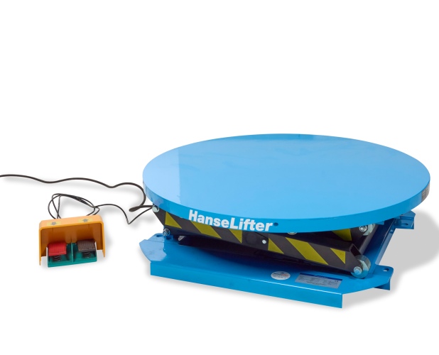 Hanselifter Stationärer Hubtisch mit drehbarer Plattform Hubhöhe 700mm Tragkraft 1000kg