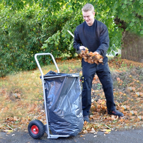 Kongamek Müllsackständer in grau 600x600x900mm mit 150kg Tragkraft für 125l-Säcke