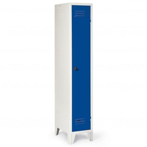 Protaurus Kleiderschrank "Classico" auf Füßen 1800mm hoch 1 Abteil je 300mm mit Sicherheitsriegel