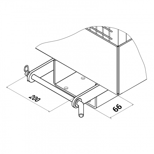 RR Industrietechnik Arbeitskorb Typ RAK-Big 2000x800x1910mm