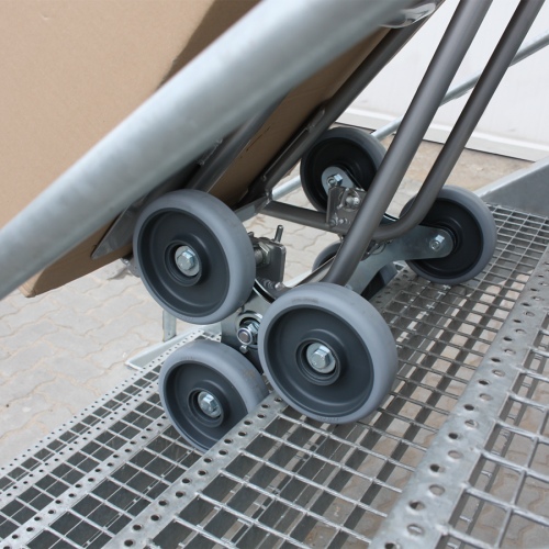 VARIOfit Aluminium Treppenkarre 200kg Tragkraft mit 2 dreiarmigen Radsternen