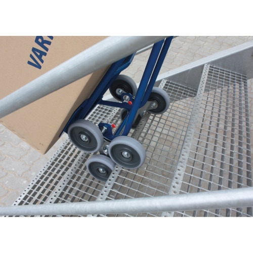 VARIOfit Treppenkarre 200kg Tragkraft mit 2 dreiarmigen Radsternen Maße 610x630x1310mm