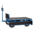 Fetra Handpritschenwagen mit Zugöse, Bordwänden und Polyurethanbereifung, 1540x840mm Ladefläche 750kg Tragkraft-small