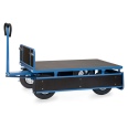 Fetra Handpritschenwagen mit Bordwänden und Polyurethanbereifung, 1540x840mm Ladefläche 750kg Tragkraft-small