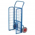 Rollcart Gitterklappkarre mit Seitenwänden 150kg Tragkraft Luftbereifung-small