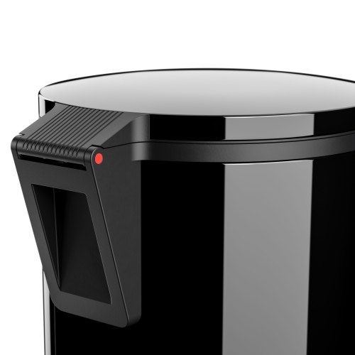Hailo Pure M Tret-Abfalleimer Schwarz