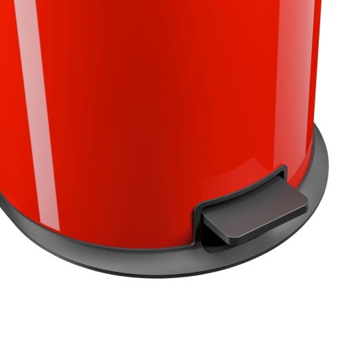 Hailo Pure XL Tret-Abfalleimer Rot