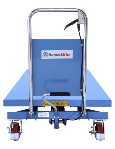 Hanselifter Hubtischwagen SPB500 mit großer Plattform Hubhöhe 900mm Tragkraft 500kg