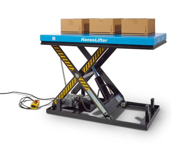 Hanselifter Stationärer Scherenhubtisch HIW bis Hubhöhe 1400mm Tragkraft 4000kg