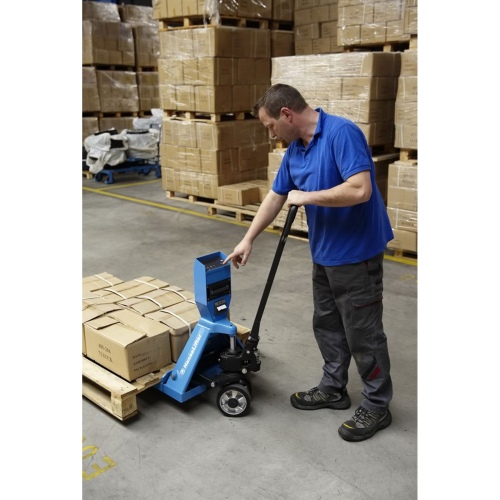 HanseLifter WHP-DE1500 Palettenhubwagen mit Waage und Drucker