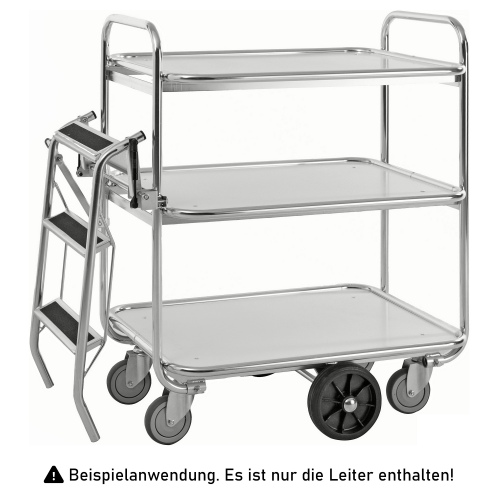 Kongamek Leiter als Zubehör für Kommissionierwagen Serie 8000