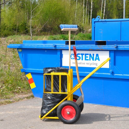 Kongamek Reinigungswagen mit Luft oder pannensicherer Bereifung Ø400mm