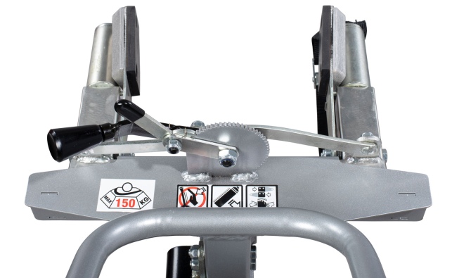Manuvit Sackkarre für Transport von Gasflaschen mit 200x300mm Durchmesser u. patentierten Hebesystem Backenmodell automatische Klemmung