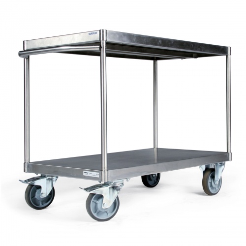 Protaurus Tischwagen mit 2 Ladeflächen aus Edelstahl 600kg Traglast