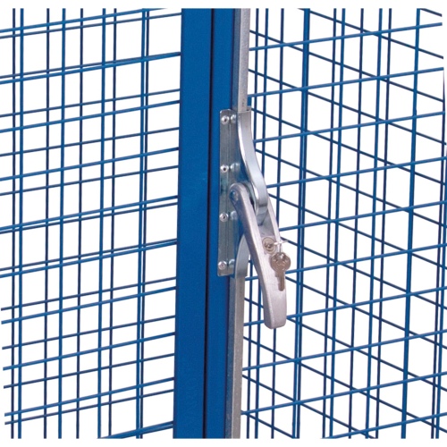 VARIOfit Etagenwagen, außen vergittert mit Flügeltür und Ladefläche